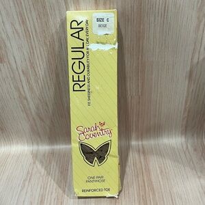 Sara Coventry Vintage Pantyhose. Beige, Size C. 1 pair